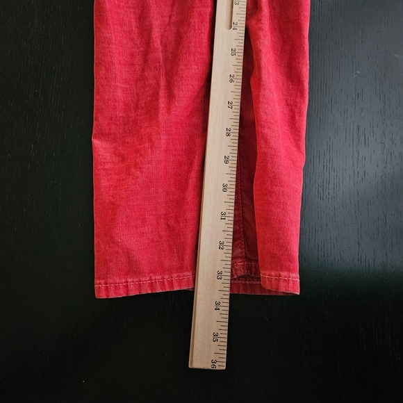True Religion Geno Slim Straight Corduroy Pants Mens 40 Red - Picture 12 of 12